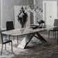 Metal Traditional Luxury Rectangular Table Sintered Stone Table for Dining Room and Kitchen Clearhalo ' dining_table' 'Dining Tables & Seating' 'Dining Tables' 'furn' 'furn_dining_table' 'Furniture' 'furniture_dining_table' 'Kitchen & Dining Furniture' 'kitchen&dining_furn' 'kitchen' 'kitchen_dining_table' 1200x1200_b14e3697-bd33-4666-b308-b657242a0374