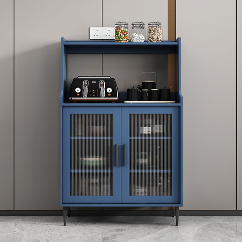 Mobile sideboard del soggiorno in legno mobile moderno server con porta di vetro