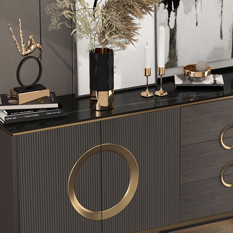 Tavolo da tavolo da tavolo a buffet glam tavolo da sideboard con cassetti per sala da pranzo