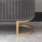 Modern Pouf Ottoman Velvet Upholstered Tear Resistant Round Ottoman with Chair Legs Clearhalo 'furn' 'furn_ottomans_poufs' 'Furniture' 'Living Room Furniture' 'Ottomans & Poufs' 'ottomans_poufs' 1200x1200_b150ee02-cd4f-41e9-b898-6d7671651477