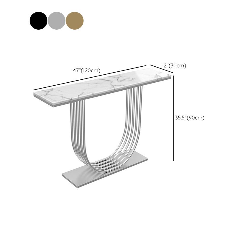 Tavolo della console in marmo glam tavolo accento console rettangolare per hall