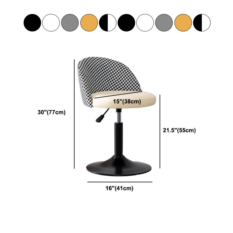 Modern Home Adjustable Height Stool Matte Finish Upholstered Bar Stools Clearhalo 'Bar Furniture' 'Bar Stools' 'bar_stools' 'furn' 'furn_bar_stools' 'Furniture' 'furniture_bar_stools' 'Kitchen & Dining Furniture' 1200x1200_b15242c5-b442-4e68-8698-960b35ef14ef