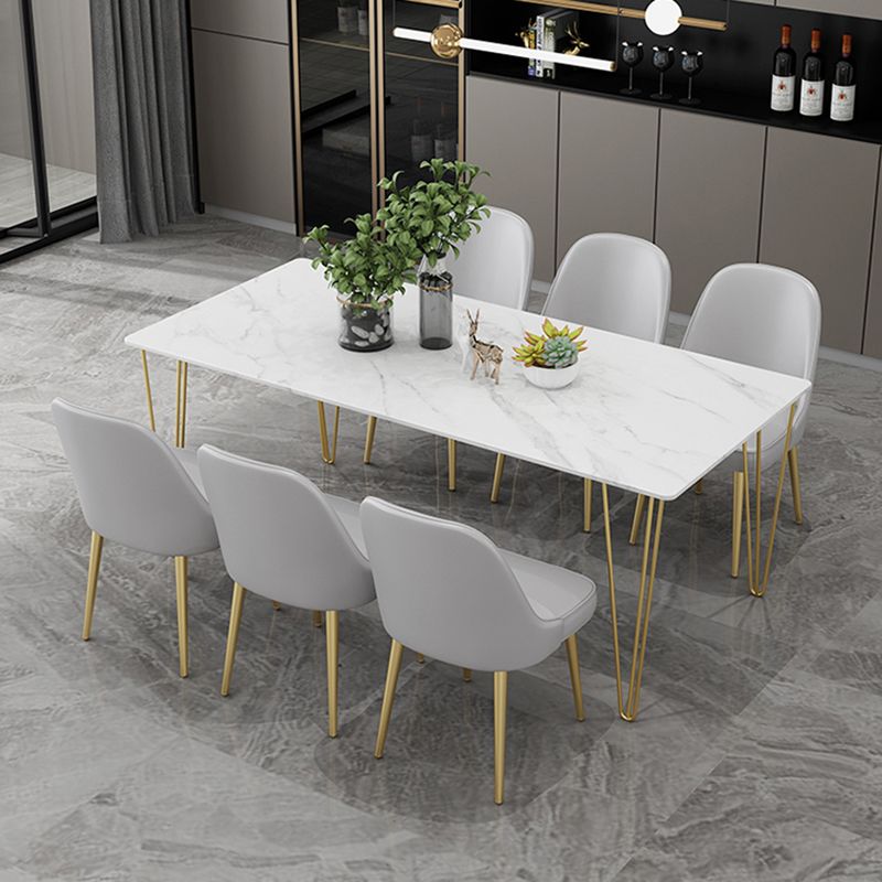 Nordic Metal Dining Room Armless Chairs Upholstered Linen Fabric Chairs for Restaurant Clearhalo ' kitchen&dining_furn' 'Dining Chairs' 'Dining Tables & Seating' 'dining_chair' 'furn' 'furn_dining_chair' 'Furniture' 'furniture_dining_chair' 'Kitchen & Dining Furniture' 'kitchen' 1200x1200_b153e7e5-4416-4edf-b0cd-c98e731c8826