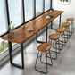 Restaurant Rectangle Wood Top Counter Table Industrial Style Bar Table Clearhalo 'Bar Furniture' 'Bar Tables' 'bar_tables' 'furn' 'furn_bar_tables' 'Furniture' 'furniture_bar_tables' 'Kitchen & Dining Furniture' 1200x1200_b157364f-b70a-4fc6-8cc4-28afb4dd2ca1