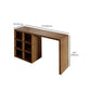 Modern Style Bar Table Pine Solid Wood Double pedestal Bar Dining Table with Storage Clearhalo 'Bar Furniture' 'Bar Tables' 'bar_tables' 'furn' 'furn_bar_tables' 'Furniture' 'Kitchen & Dining Furniture' 1200x1200_b158fca0-13f1-4299-8415-c3160005dd0a