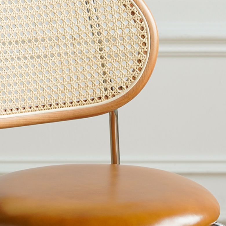 Industrial Dining Chair Leather Metal Base Dining Chair for Home Clearhalo 'Dining Chairs' 'Dining Tables & Seating' 'dining_chair' 'furn' 'furn_dining_chair' 'Furniture' 'Kitchen & Dining Furniture' 1200x1200_b15a04b8-32aa-4b5f-aa2f-fc4916277422