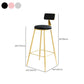 Metal Low Back Dining Stools Glam Armless Bar Stools with Gold Metal Base Clearhalo 'Bar Furniture' 'Bar Stools' 'bar_stools' 'furn' 'furn_bar_stools' 'Furniture' 'Kitchen & Dining Furniture' 1200x1200_b15ad4dd-ed0e-45d3-9bb1-5c6990b1773e
