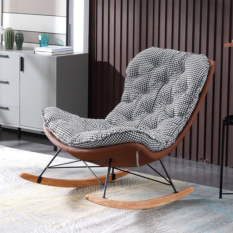 Wohnzimmer Luxus Freizeitstuhl Holz Rahmen Basis entspannende faule Schaukelstühle