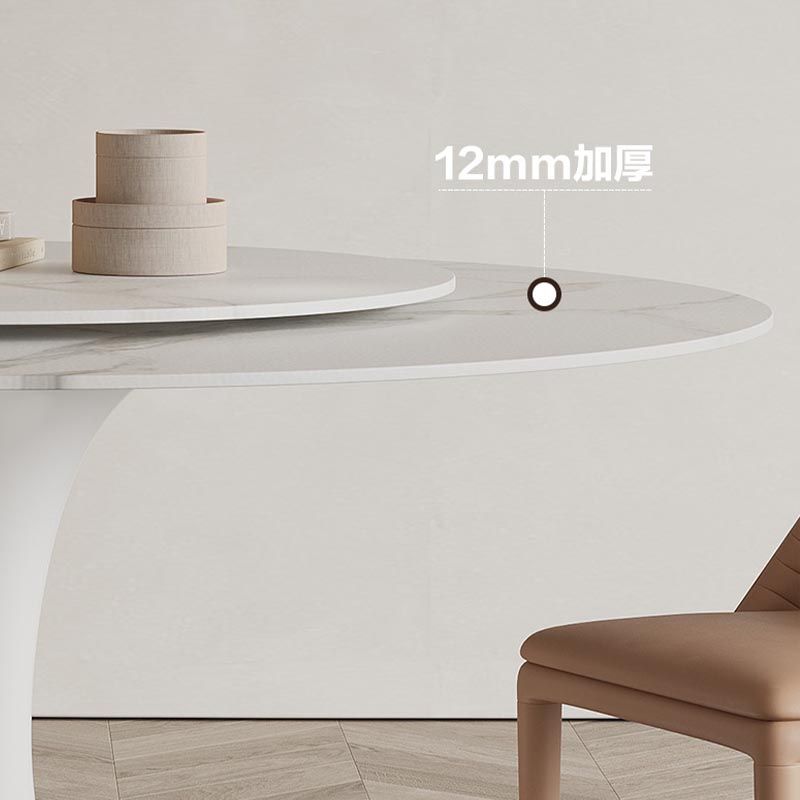Stone Contemporary Round Dining Table Matte Finish Tulip Table for Home Clearhalo ' dining_table' 'Dining Tables & Seating' 'Dining Tables' 'furn' 'furn_dining_table' 'Furniture' 'furniture_dining_table' 'Kitchen & Dining Furniture' 'kitchen&dining_furn' 'kitchen' 'kitchen_dining_table' 1200x1200_b1604de4-cd74-4071-9203-77371edf6b56