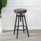 Modern Rotatable Counter Stool Iron Bar Stool with Seat and Pedal