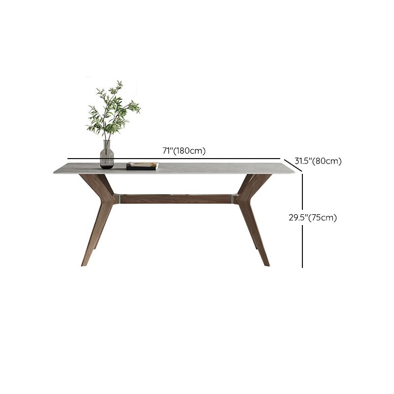 Set di tavoli da pranzo in pietra grigio moderno 1/4/5 pezzi set da pranzo con sedie in pelle