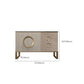 Sideboard in metallo a buffet in pietra in stile glam con 3 disegni
