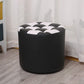 Color Block Ottoman Faux Leather Stain Resistant Cylinder Shape Pouf Ottoman Clearhalo 'furn' 'furn_ottomans_poufs' 'Furniture' 'Living Room Furniture' 'Ottomans & Poufs' 'ottomans_poufs' 1200x1200_b1636c4d-0835-4b1f-8b45-c37373b5c8b9