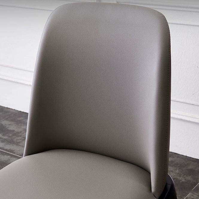 Scandinavian Rubberwood Leather Side Chair Parsons Matte Finish Dining Chair (Set of 2) Clearhalo ' kitchen&dining_furn' 'Dining Chairs' 'Dining Tables & Seating' 'dining_chair' 'furn' 'furn_dining_chair' 'Furniture' 'furniture_dining_chair' 'Kitchen & Dining Furniture' 'kitchen' 1200x1200_b163d8ef-c2ea-4ef1-b3b7-dce50ad3e2b1