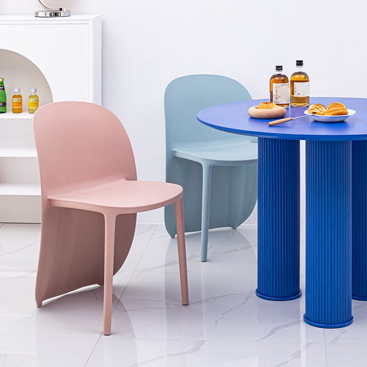 Nordic Style Plastic Dining Chair Dining Armless Side Chairs for Kitchen (Set of 2) Clearhalo ' kitchen&dining_furn' 'Dining Chairs' 'Dining Tables & Seating' 'dining_chair' 'furn' 'furn_dining_chair' 'Furniture' 'furniture_dining_chair' 'Kitchen & Dining Furniture' 'kitchen' 1200x1200_b1645505-0d68-48ce-8246-1bbd0cd573df