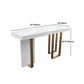Glam Marble White Counter Height Table Rectangle Indoor Bistro Bar Table Clearhalo 'Bar Furniture' 'Bar Tables' 'bar_tables' 'furn' 'furn_bar_tables' 'Furniture' 'Kitchen & Dining Furniture' 1200x1200_b16616e7-236d-46cd-8fc8-8034c091ca6e