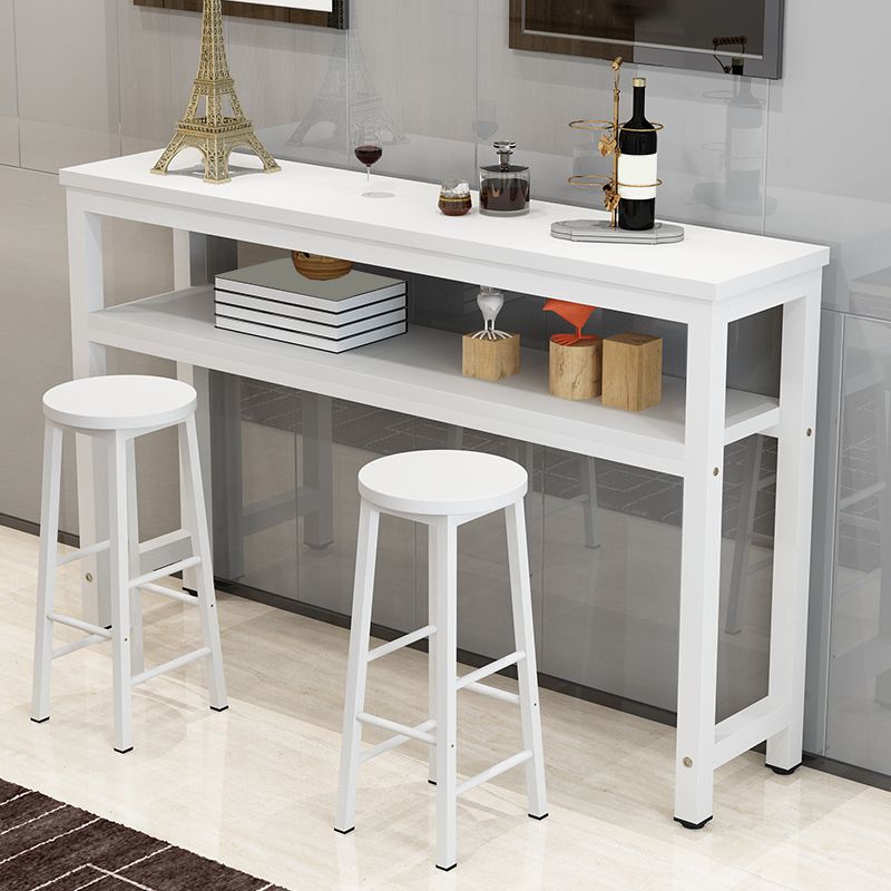 Contemporary Style Wood Rectangle Pub Bar Table for Living Room Clearhalo 'Bar Furniture' 'Bar Tables' 'bar_tables' 'furn' 'furn_bar_tables' 'Furniture' 'Kitchen & Dining Furniture' 1200x1200_b16660ad-3eaa-4eb2-a44f-5ce5f4923b17