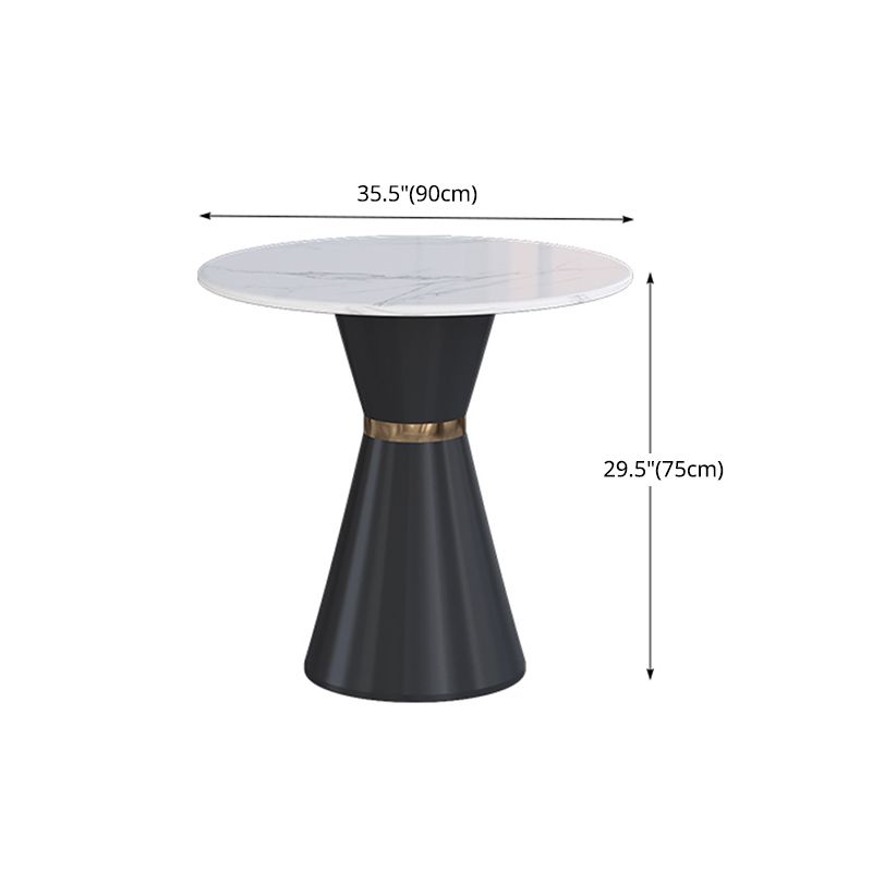 Glam 1/2/3/4/5 Pieces Dining Set Round Sintered Stone Dining Table Set Clearhalo 'Dining Room Sets' 'Dining Tables & Seating' 'dining_room_set' 'furn' 'furn_dining_room_set' 'Furniture' 'furniture_dining_room_set' 'Kitchen & Dining Furniture' 'kitchen&dining_furn' 'kitchen' 1200x1200_b16b9bfb-8fa2-411b-803e-330c8679e3bc