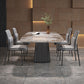Modern Sintered Stone Table Set of 5/7 with Rectangle Table Dining Set with Fabric Leather Chairs Clearhalo 'Dining Room Sets' 'Dining Tables & Seating' 'dining_room_set' 'furn' 'furn_dining_room_set' 'Furniture' 'furniture_dining_room_set' 'Kitchen & Dining Furniture' 'kitchen&dining_furn' 'kitchen' 1200x1200_b16c3225-ca70-4d5a-8f46-fa62bf9f52c8