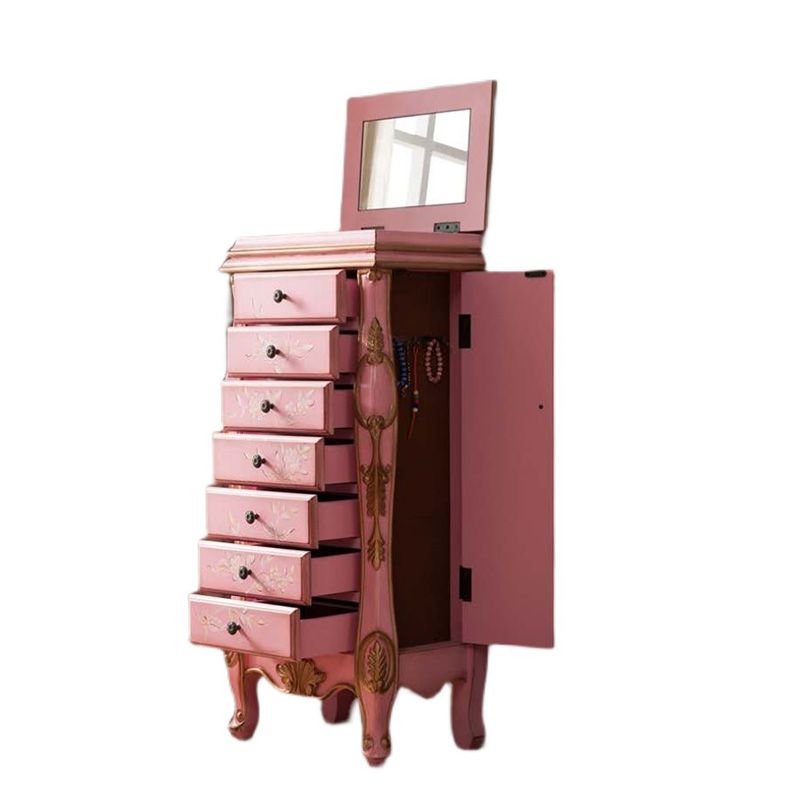 Industrial Side Cabinet in Solid Wood with 7 Drawers and 1 Door Clearhalo 'Cabinets & Chests' 'cabinets_chests' 'furn' 'furn_cabinets_chests' 'Furniture' 'Living Room Furniture' 1200x1200_b16d030b-a823-4df8-8f1d-087e7358388e