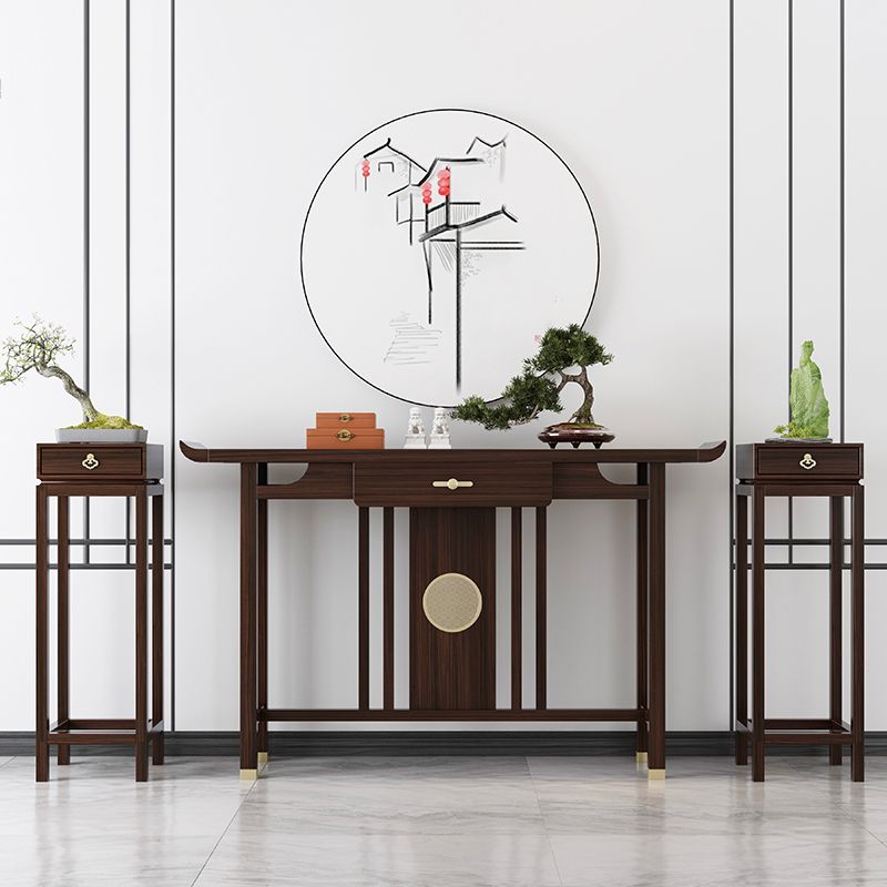 Rectangle Shape Contemporary Console Table Wooden Console Sofa Table Clearhalo 'Console Tables' 'console_tables' 'Entry & Mudroom Furniture' 'furn' 'furn_console_tables' 'Furniture' 1200x1200_b17252cb-73db-475f-8c3e-725cebe7823e