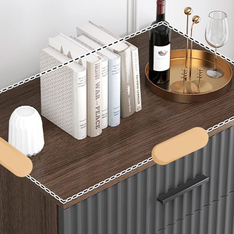 Cómoda cómoda de almacenamiento de madera para lencería contemporánea para el hogar