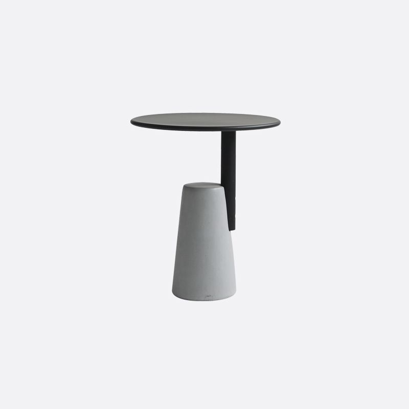 Modern Single Leg Base Solid Color Metal Round Top Coffee Table Clearhalo 'Coffee & Accent Tables' 'Coffee Tables' 'coffee_tables' 'furn' 'furn_coffee_tables' 'Furniture' 'Living Room Furniture' 1200x1200_b175437f-7e64-4a9b-b277-08dfae9122c7