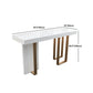 Glam Marble White Counter Height Table Rectangle Indoor Bistro Bar Table Clearhalo 'Bar Furniture' 'Bar Tables' 'bar_tables' 'furn' 'furn_bar_tables' 'Furniture' 'Kitchen & Dining Furniture' 1200x1200_b176163a-ecce-404e-88eb-c87bce61c2ce
