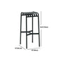 1/2/4 Pieces Modern Bar Set Matte Finish Metal Bar Stool and Table Set