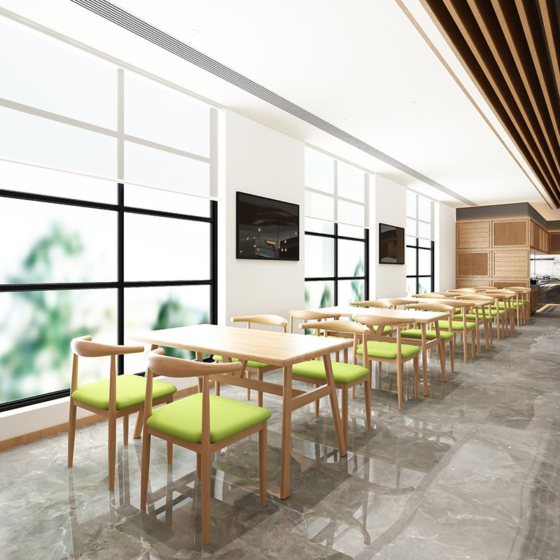 Trestle Base Dining Table Rectangle Table for Kitchen Dining Room Clearhalo 'Dining Tables & Seating' 'Dining Tables' 'dining_table' 'furn' 'furn_dining_table' 'Furniture' 'Kitchen & Dining Furniture' 1200x1200_b1779468-688e-4950-b62d-8757e23e9f01