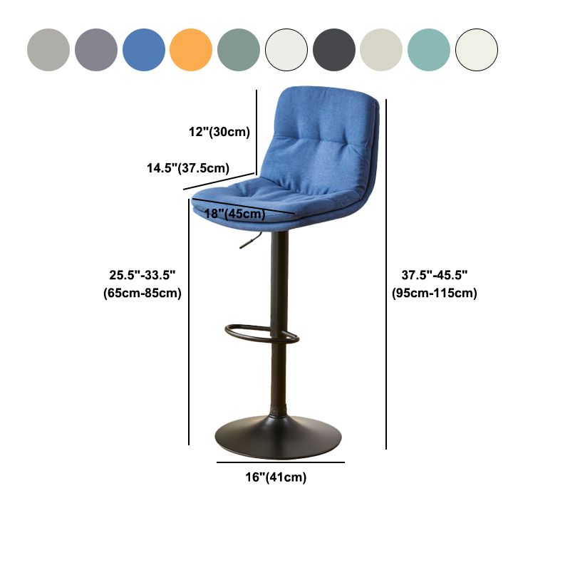 Bucket Adjustable Height Dining Stool Industrial Indoor Counter-height Stool with Swivel Clearhalo 'Bar Furniture' 'Bar Stools' 'bar_stools' 'furn' 'furn_bar_stools' 'Furniture' 'Kitchen & Dining Furniture' 1200x1200_b178e325-b0a8-42ff-8e00-e9bc3d0babd8