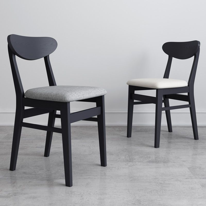 Contemporary Style Dining Chairs Armless Kitchen Chairs with Wooden Legs Clearhalo ' kitchen&dining_furn' 'Dining Chairs' 'Dining Tables & Seating' 'dining_chair' 'furn' 'furn_dining_chair' 'Furniture' 'furniture_dining_chair' 'Kitchen & Dining Furniture' 'kitchen' 1200x1200_b179ab9c-0794-470b-99f2-68914fc24fd4