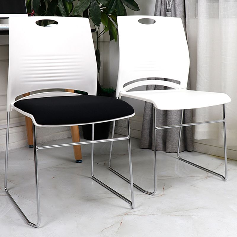 Eigentijdse bureaustoel metalen conferentiestoel zonder arm