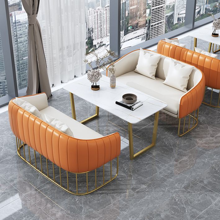 Glam Style Sintered Stone Dining Set 1/2/3/4/5 Pieces Dining Table Set for Home Use Clearhalo 'Dining Room Sets' 'Dining Tables & Seating' 'dining_room_set' 'furn' 'furn_dining_room_set' 'Furniture' 'Kitchen & Dining Furniture' 1200x1200_b17add90-dad8-4035-853a-ec3d61ffb85d