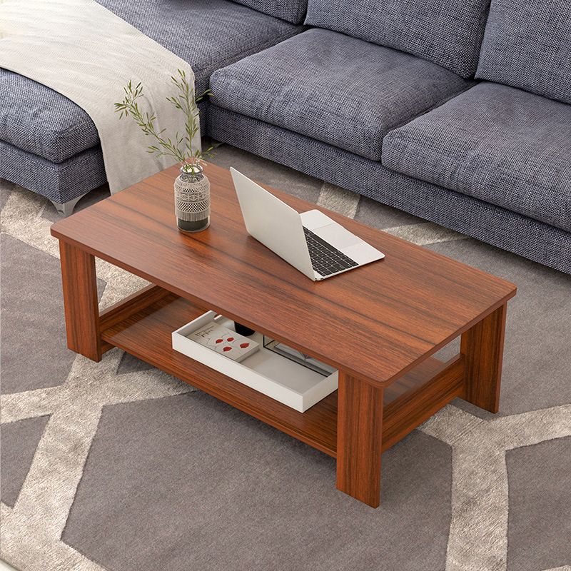 Modern Manufactured Wood Coffee Table with Storage Rectangular Cocktail Table Clearhalo 'Coffee & Accent Tables' 'Coffee Tables' 'coffee_tables' 'furn' 'furn_coffee_tables' 'Furniture' 'furniture_coffee_tables' 'Living Room Furniture' 1200x1200_b17dd69a-0c41-4ac4-8912-81ba18787a54