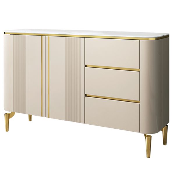 Sideboard moderna Sinterita Sinterita 3 cassetti Sideboard da pranzo con porte per soggiorno