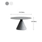 Slate Coffee Table Round Modern Minimalist Coffee Table for Living Room