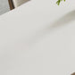 Stone Dining Table Set with Ash Wood Frame 1/4/5/7 Pcs Contemporary White Dining Set