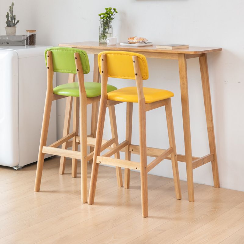 Wooden Rectangular Table, Modern Style Home Living Room Against The Wall Bar Table