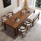 Mesa de comedor moderna de madera maciza, mesa de comedor de 4 patas para comedor