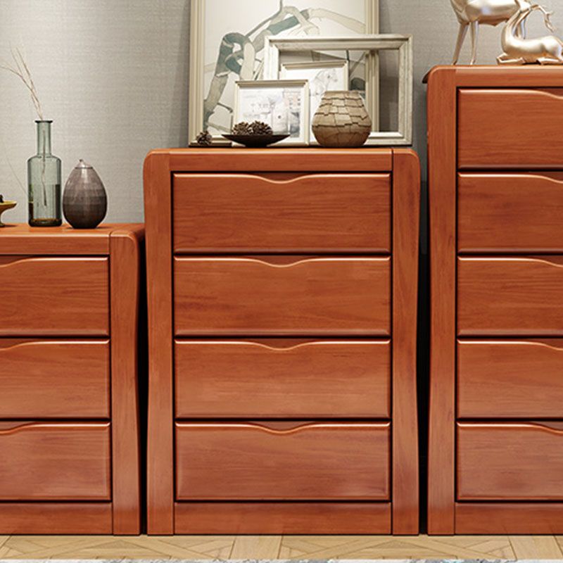 Verticaal rubberen hout lingerie kist traditionele stijl opbergkast met 3 / 4/5 laden