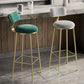 Glam Low Back Bar Stool Footrest Round Upholstered Counter Height Stool Clearhalo 'Bar Furniture' 'Bar Stools' 'bar_stools' 'furn' 'furn_bar_stools' 'furniture_bar_stools' 'Kitchen & Dining Furniture' 'kitchen&dining_furn' 'kitchen' 'kitchen_furn' Furniture' 1200x1200_b18304fa-cc7e-4f21-a391-1400baa40697
