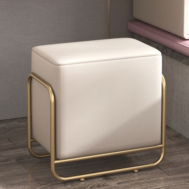 Cassetti doppi glam Camera da letto in pelle finta con tavolo da trucco e vanità per il trucco delle feci