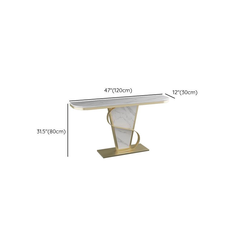 Tavolo da divano di divano in stile glam tavolo accento console top per l'ingresso