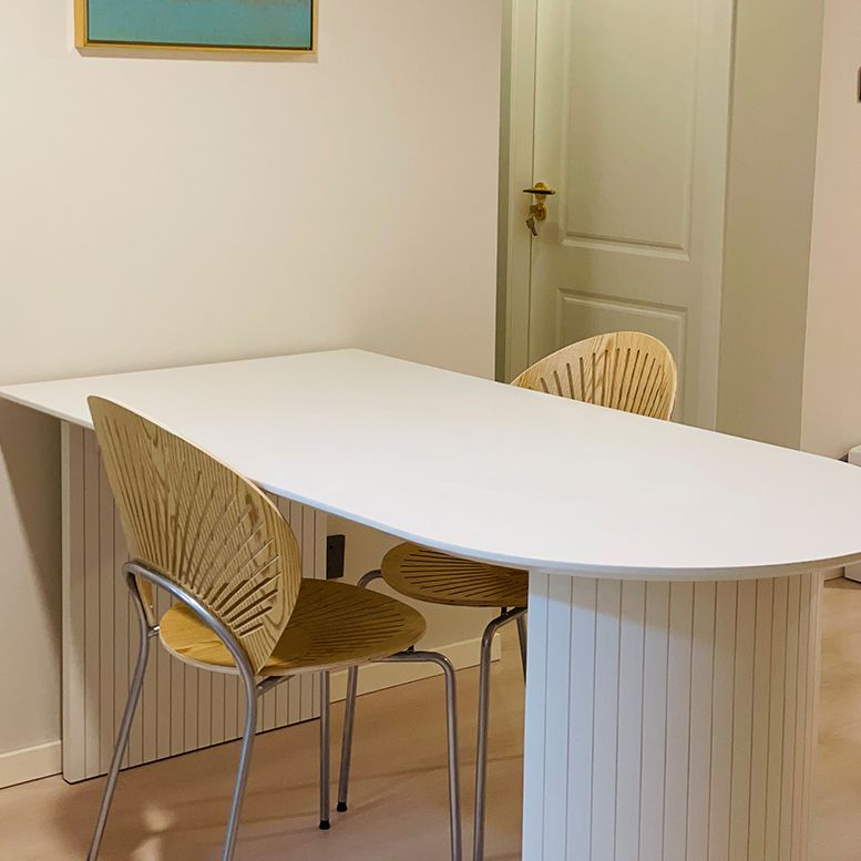 Contemporary Home Pine Solid Wood Dining Table Freeform Table with Double Pedestal Base Clearhalo ' dining_table' 'Dining Tables & Seating' 'Dining Tables' 'furn' 'furn_dining_table' 'Furniture' 'furniture_dining_table' 'Kitchen & Dining Furniture' 'kitchen&dining_furn' 'kitchen' 'kitchen_dining_table' 1200x1200_b1871dba-d226-448b-9ca7-ee67dbac29fb