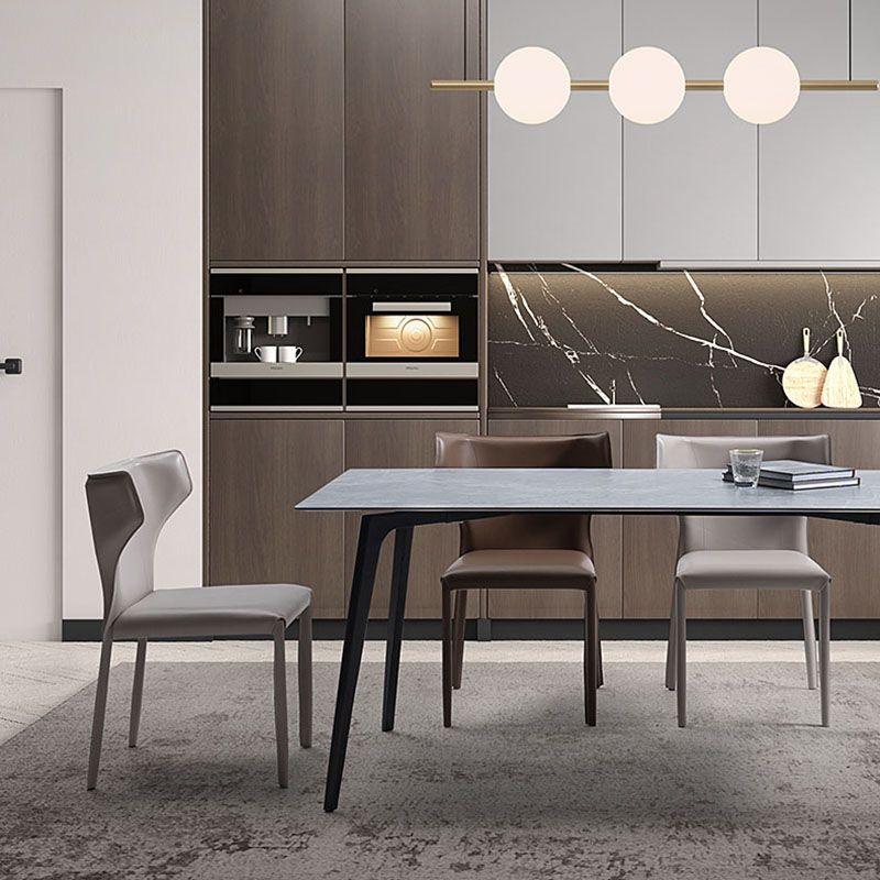 Industrial Metal Dining Side Chairs Dining Room Wingback Side Chair (Set of 2) Clearhalo ' kitchen&dining_furn' 'Dining Chairs' 'Dining Tables & Seating' 'dining_chair' 'furn' 'furn_dining_chair' 'Furniture' 'furniture_dining_chair' 'Kitchen & Dining Furniture' 'kitchen' 1200x1200_b1880de2-a246-40f0-971e-7c03b13f76c6