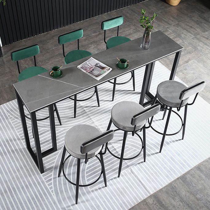 Tabouret de comptoir rond intérieur selles de comptoir rembourré