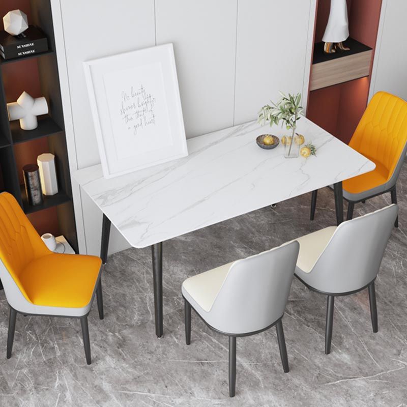 Industriestein Esstisch Rechteck Esstisch mit 4 Beinen