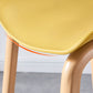 Contemporary Plastic Bucket Low Back Bar Stools with Metal Base