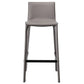 Contemporary Metal Counter Height Stools with Low Back Bar Stool